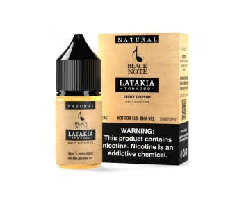 Black Note Latakia Tobacco 30ml Salt Likit