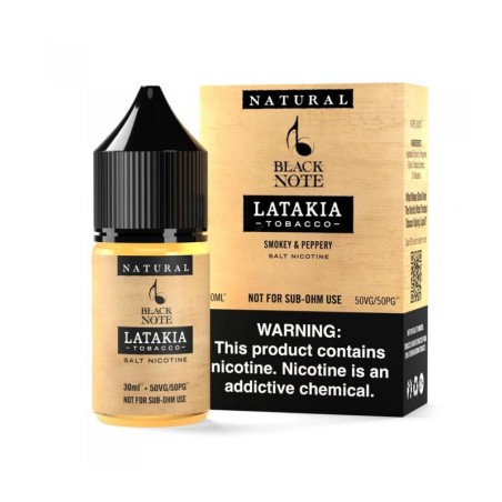 Black Note Latakia Tobacco 30ml Salt Likit
