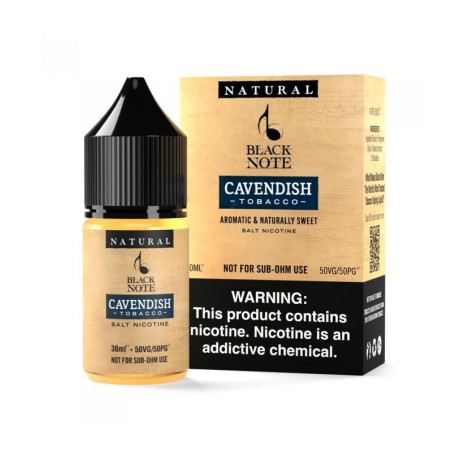 Black Note Cavendish Tobacco 30ml Salt Likit