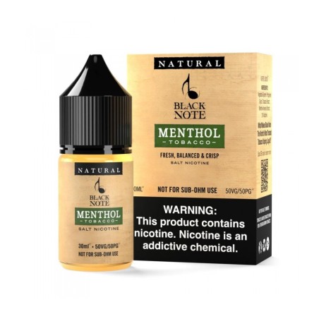 Black Note Menthol Tobacco 30ml Salt Likit